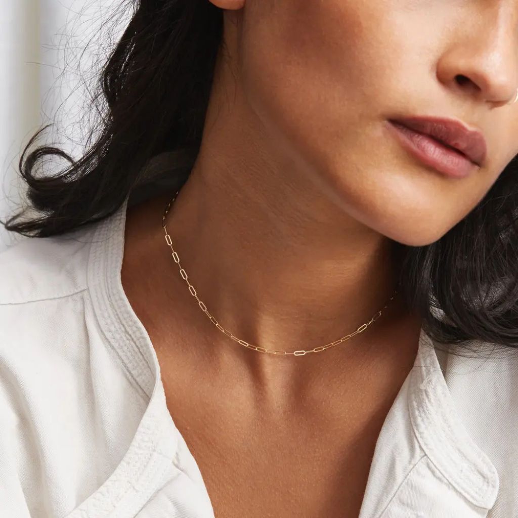 Colar Feminino Elos Dourado
