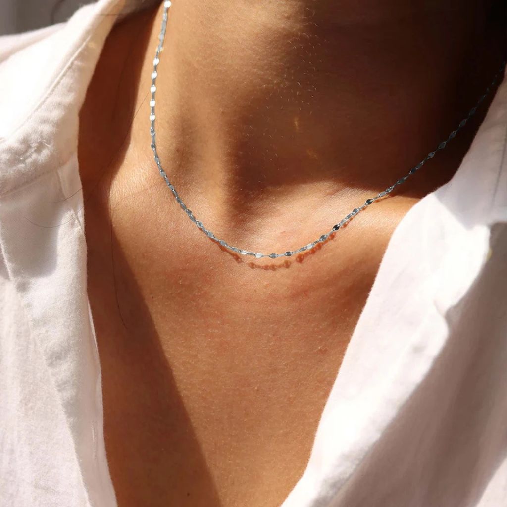 Colar Feminino Minimalista Prata