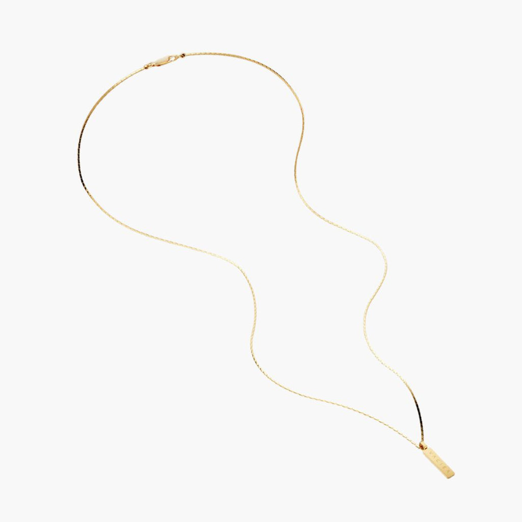 Colar Elos com Pingente Barra