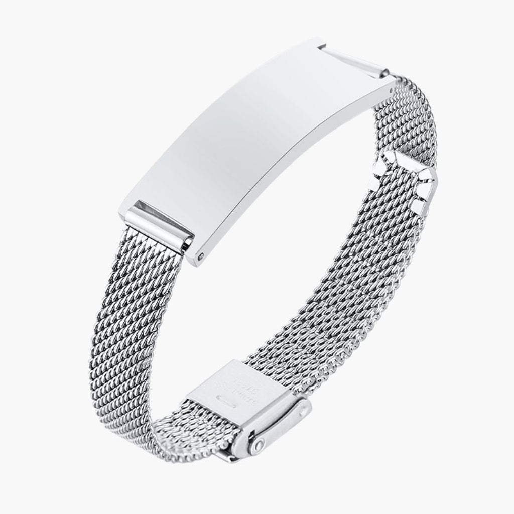 Pulseira Magnética de Malha de Aço