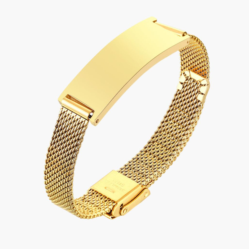 Pulseira Magnética de Malha de Aço