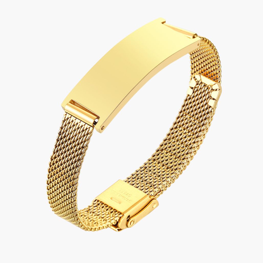 Pulseira Magnética de Malha de Aço