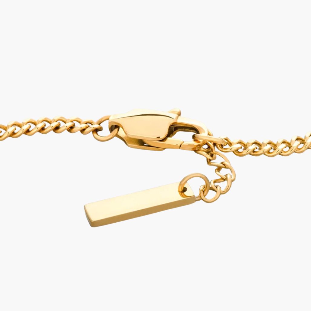 Pulseira de Corrente Minimalista Barra