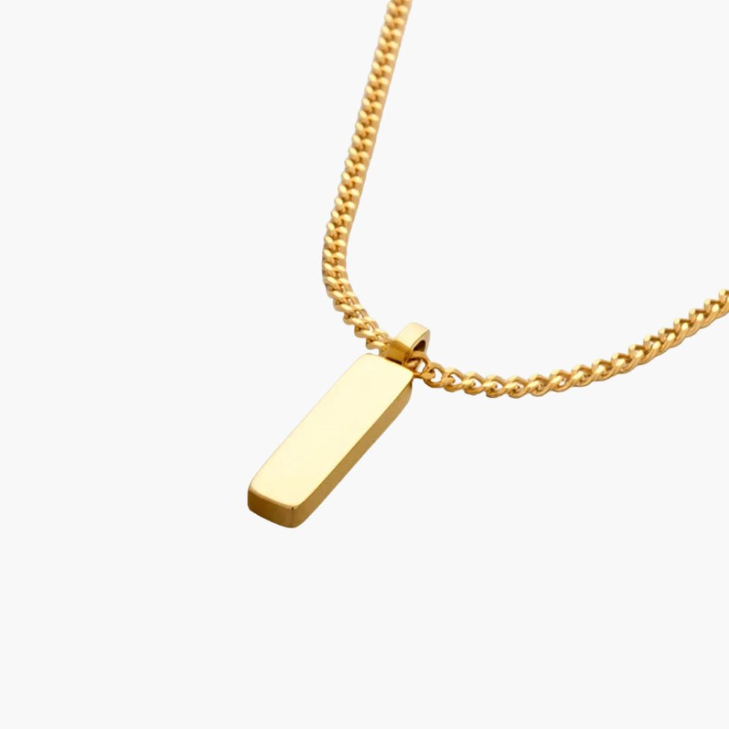 Colar com Pingente Minimalista Barra