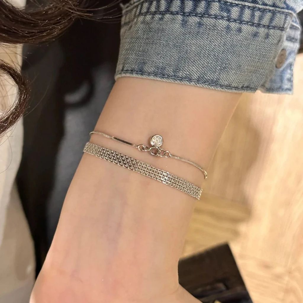 Pulseira Minimalist Charm Esterlina 925