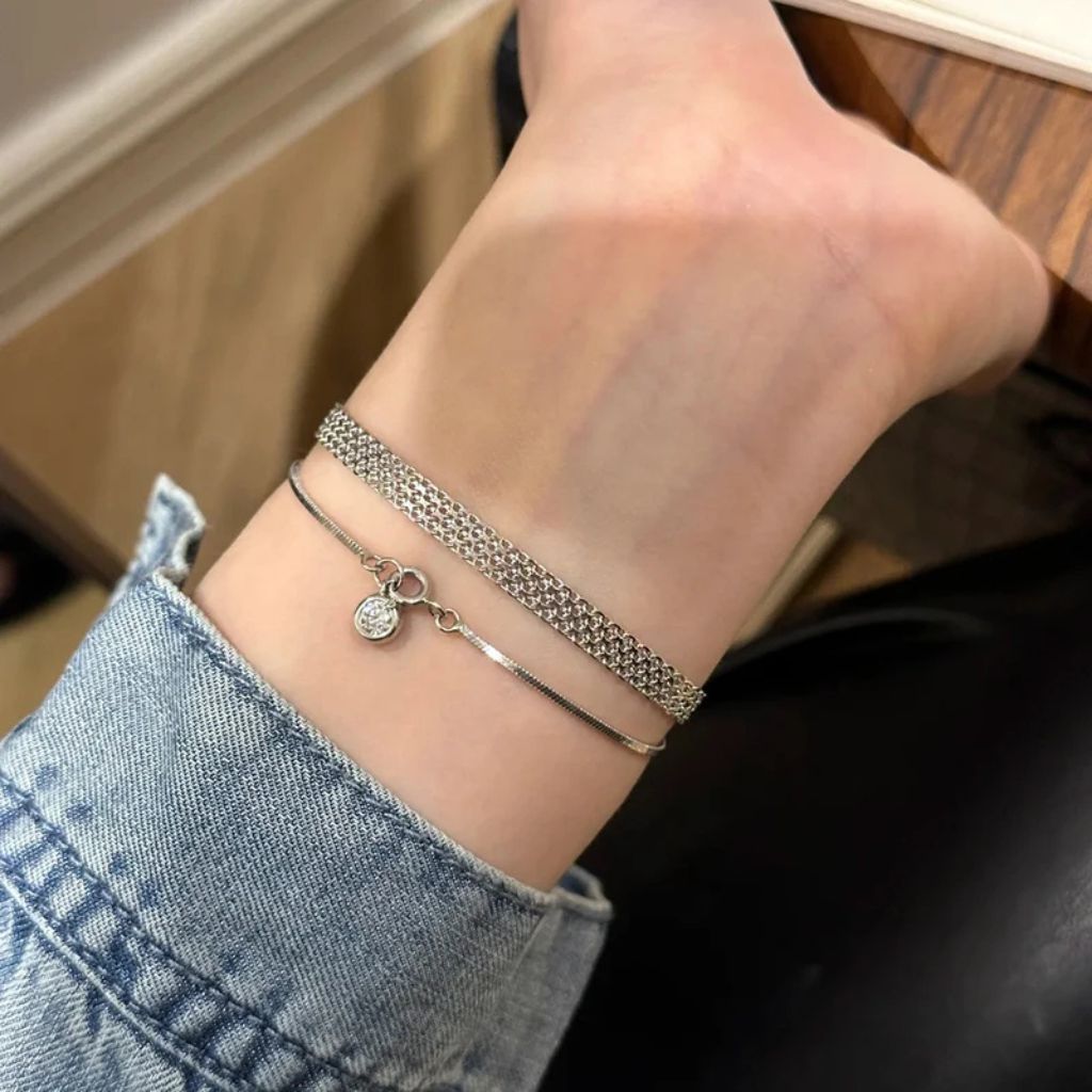 Pulseira Minimalist Charm Esterlina 925