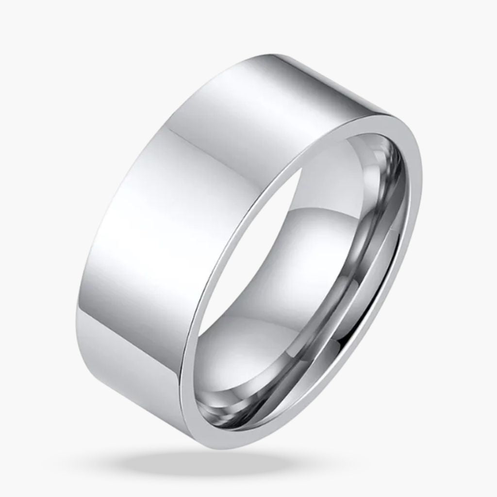 Anel Masculino de Aço Liso