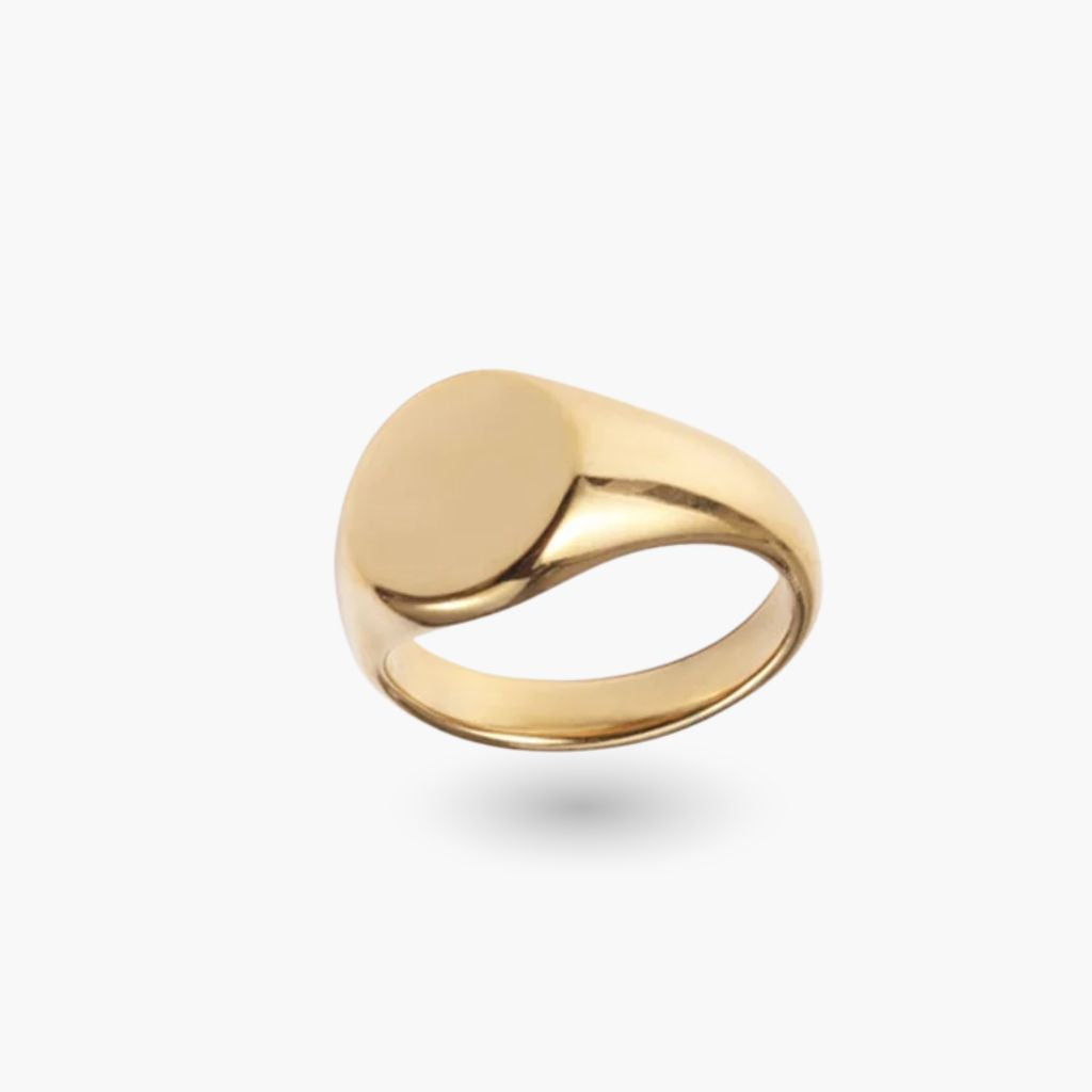 Anel Redondo Signet Minimalista