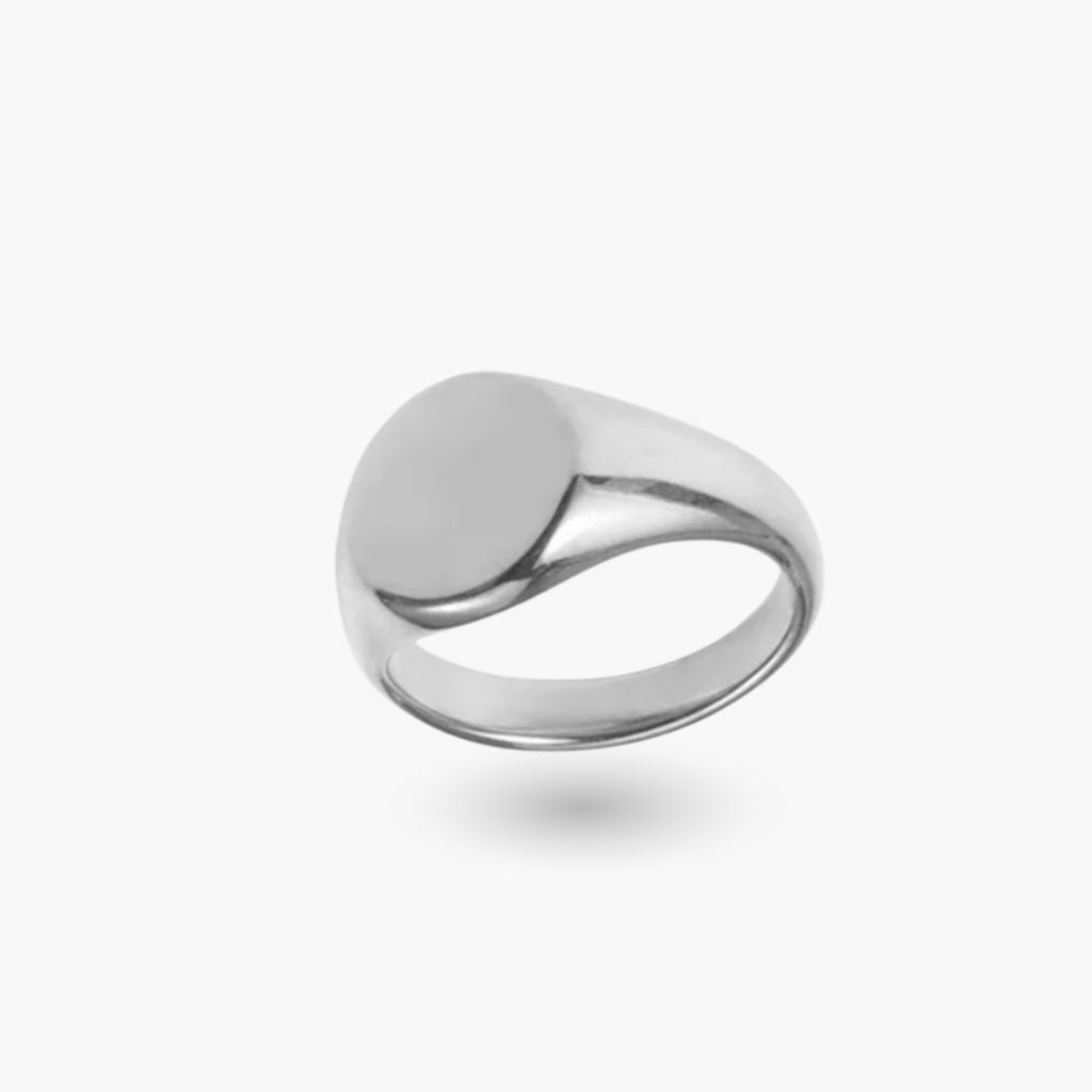 Anel Redondo Signet Minimalista