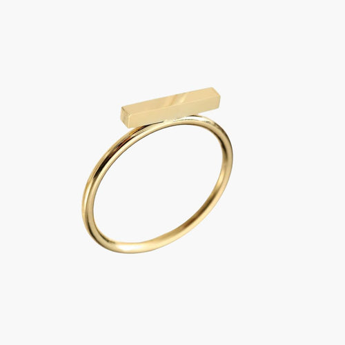 Anel Feminino Barra Minimalista