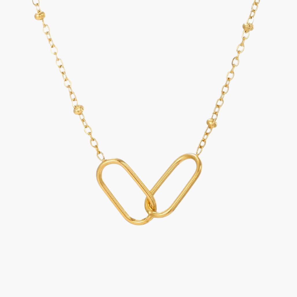 Colar Paperclip Duplo Infinito