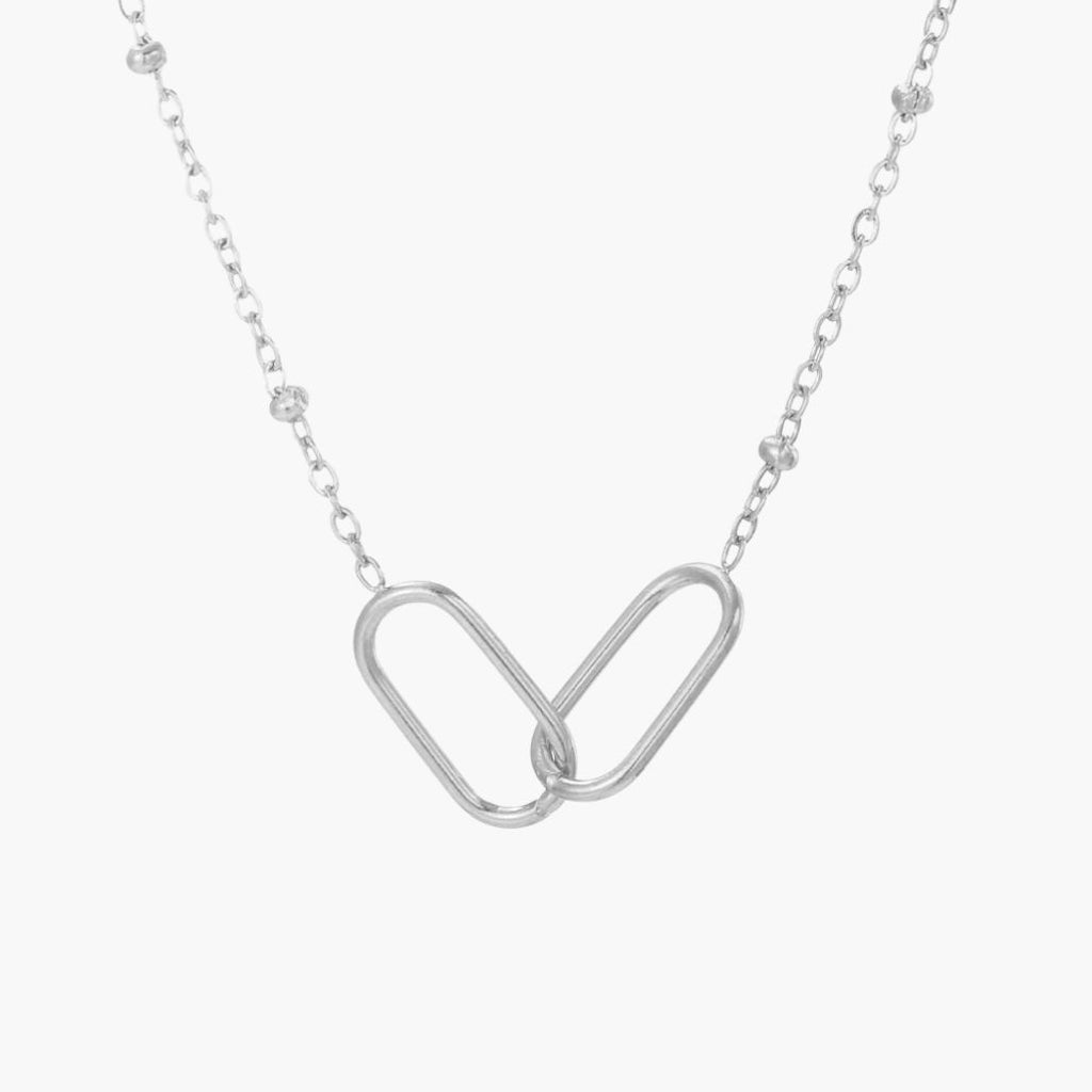 Colar Paperclip Duplo Infinito