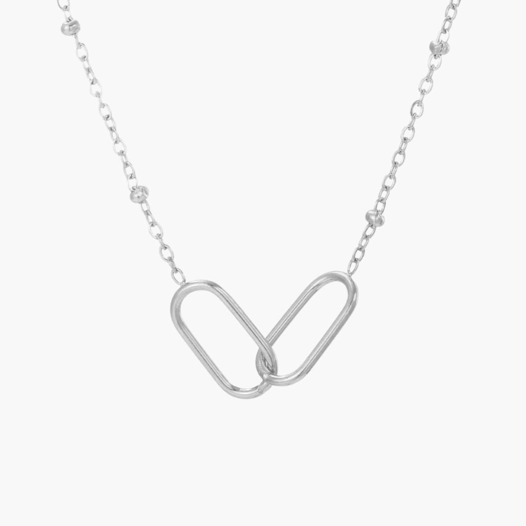 Colar Paperclip Duplo Infinito